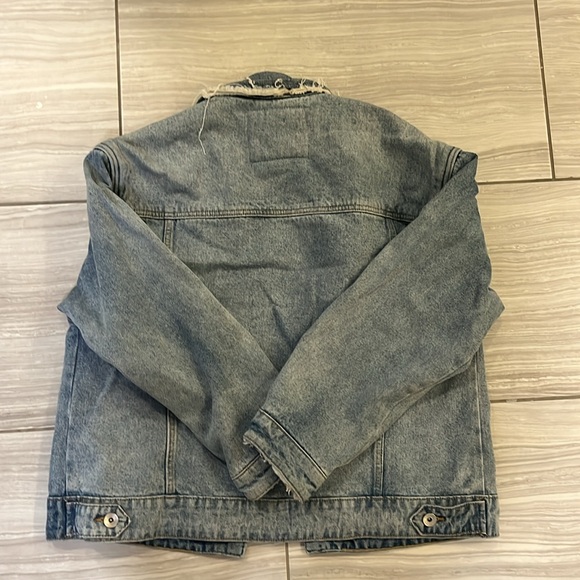 Cotton On Distressed Denim Jacket size 8 - Picture 5 of 7